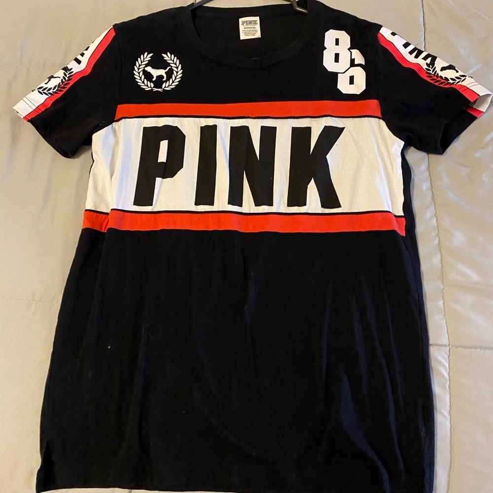 Oversized Victoria's Secret pink shirt